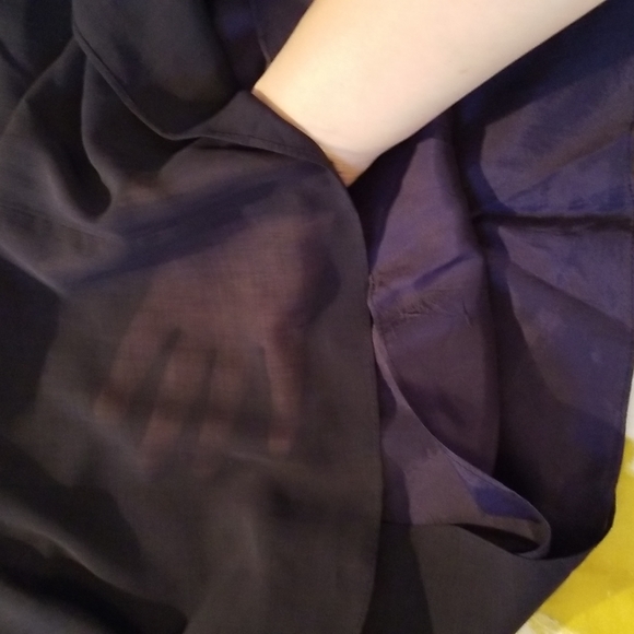 FLOWY LONG OVERLAY SKIRT - Picture 3 of 5